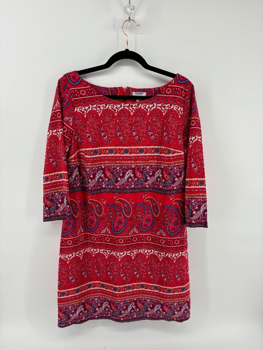 MASSIVE $10 SALE Old Navy Red Paisley Women's Dress